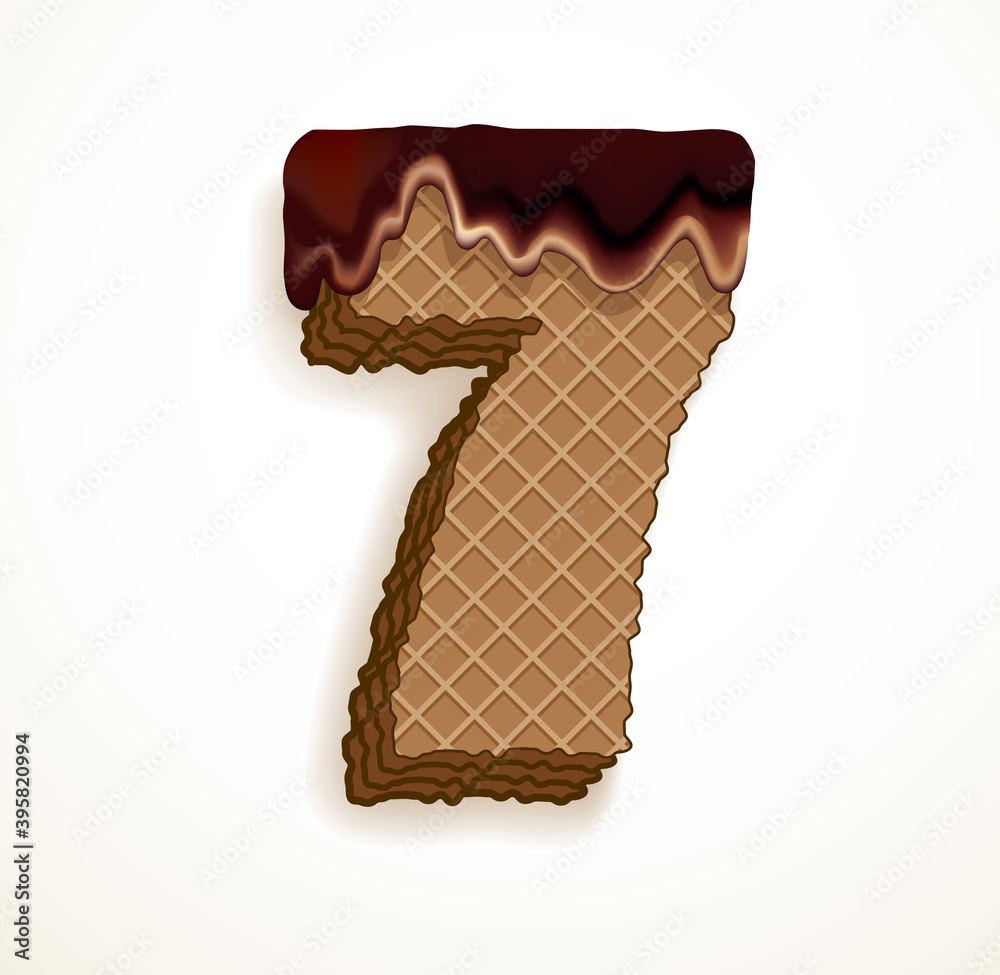 Vector set of stylized symbols wafers with cream inside Vector set of stylized symbols wafers with cream inside