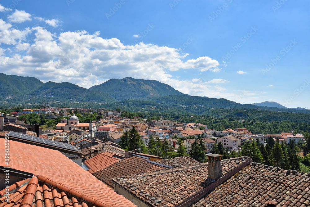 Panoramic view of Rotonda, an old city of the Basilicata region, Italy.