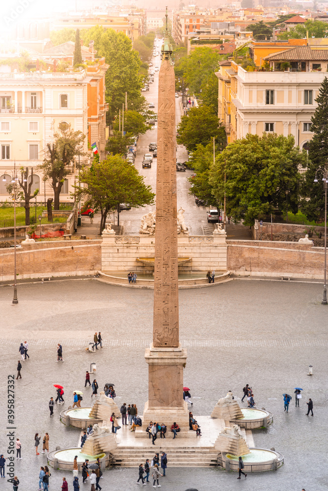 Egyptian obelisk on Popolo Square