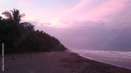 sunset on the beach