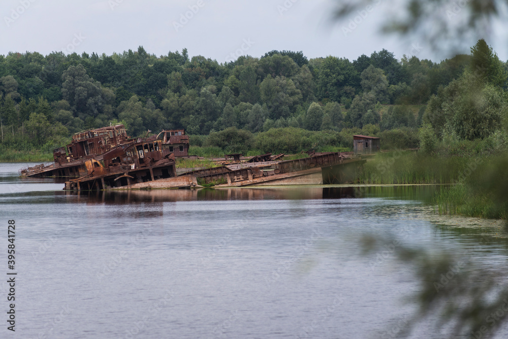 Abandoned ships in Chernobyl
