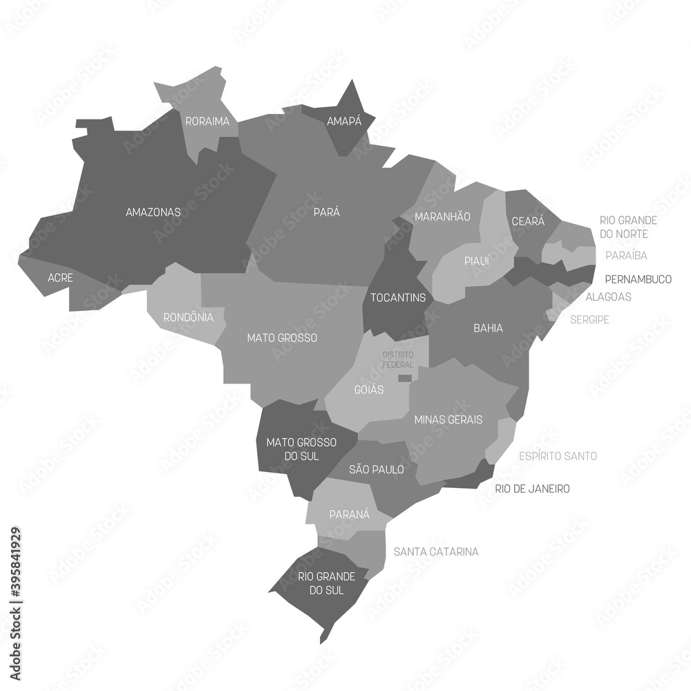 Brazil - map of states