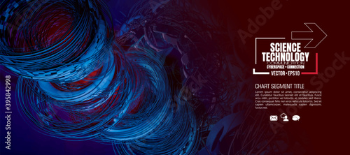 Abstract technology speed concept, innovation technology background