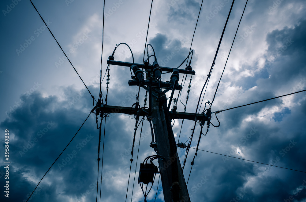 power lines and sky power lines and sky