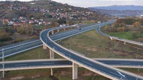 highway junction in the city