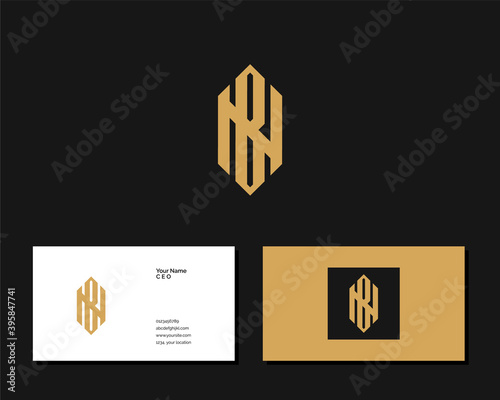 Letter N B logo design. creative minimal monochrome monogram symbol. Universal elegant vector emblem. Premium business logotype. Graphic alphabet symbol for corporate identity