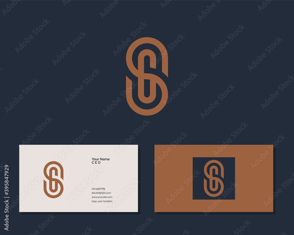 Letter S G logo design. creative minimal monochrome monogram symbol ...
