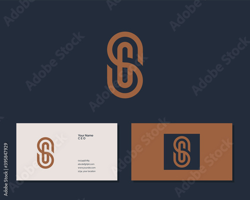 Letter S G logo design. creative minimal monochrome monogram symbol. Universal elegant vector emblem. Premium business logotype. Graphic alphabet symbol for corporate identity