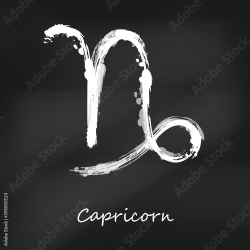 Abstract illustration of the zodiac sign Capricorn