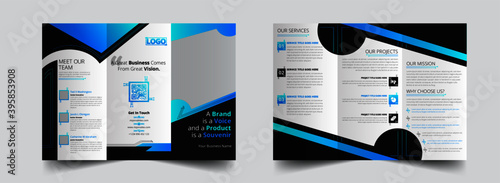 The gradient corporate modern vector editable layout of square format covers design templates for trifold brochure, flyer, magazine. Creative trendy style blue color trendy design backgrounds.