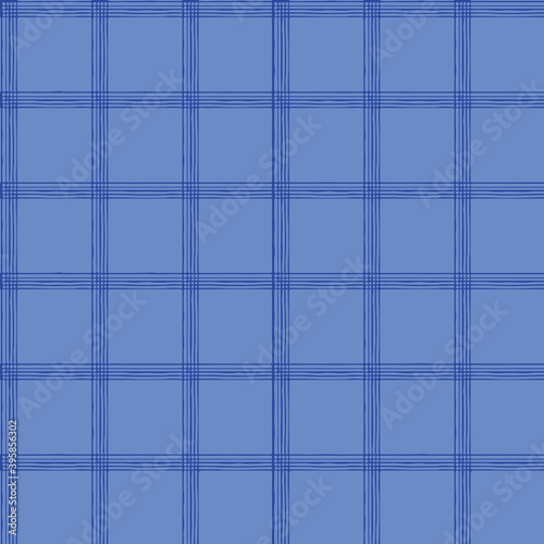 Blue Window Pane Plaid for the home