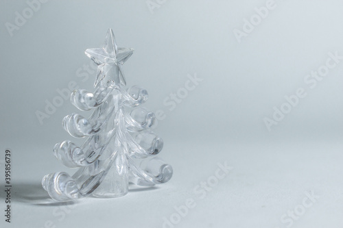 Arbolito navideño decorativo de cristal photo