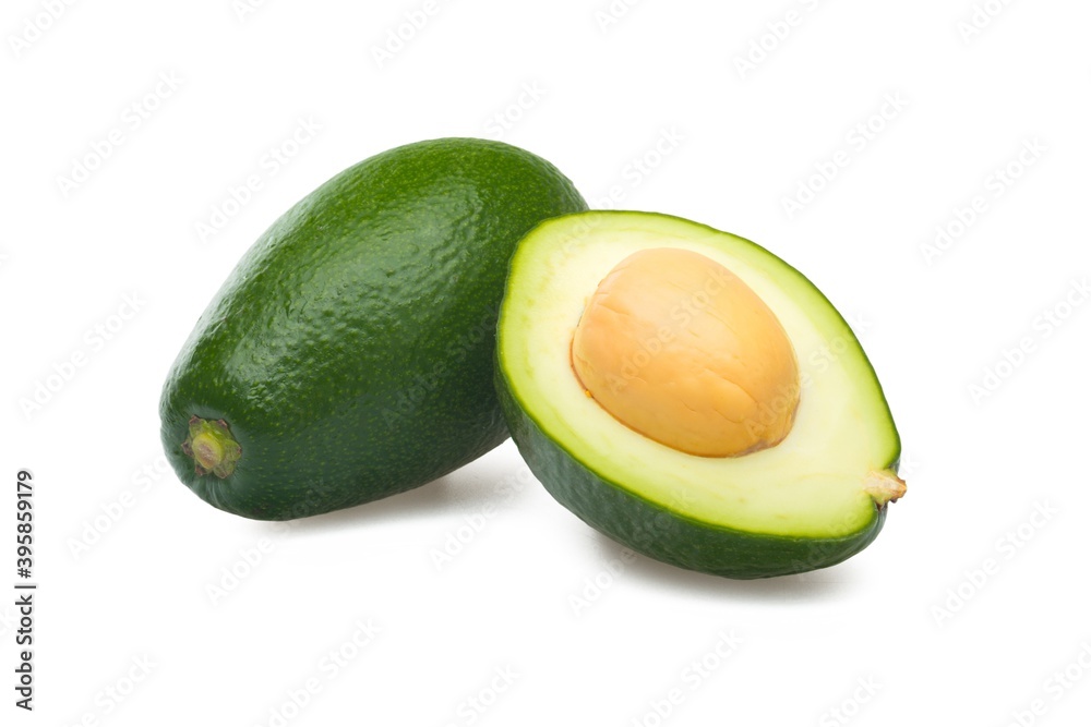 Avocado whole and sliced Avocado whole and sliced