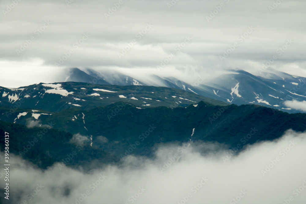 山と雲海 山と雲海