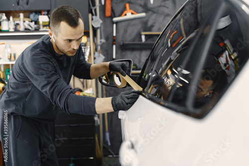 Canvas Print Auto body repair series