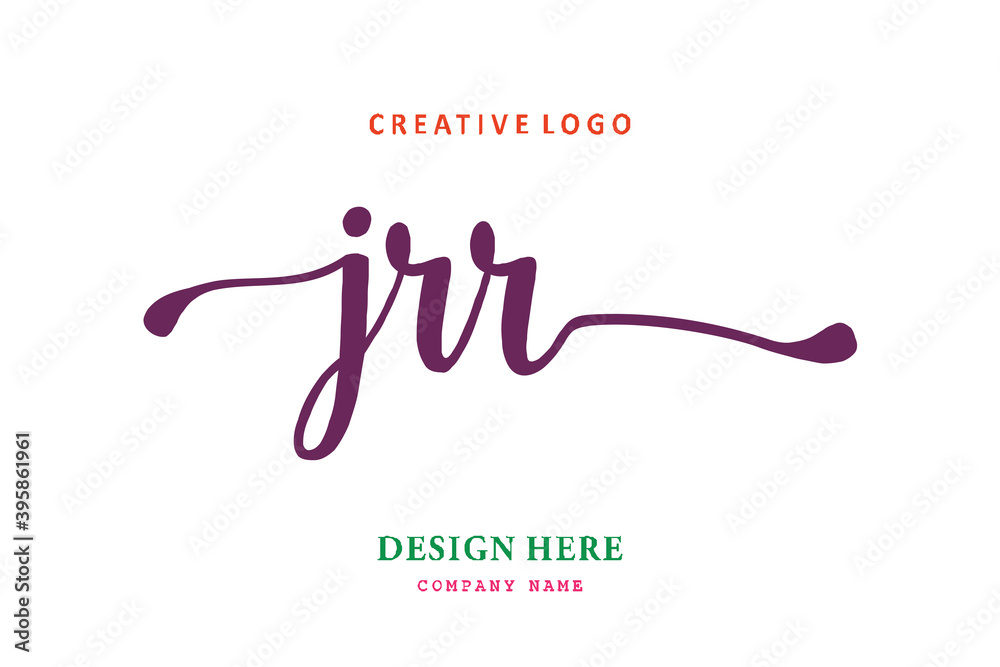 JRR lettering logo is simple, easy to understand and authoritative ...