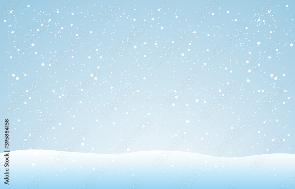 Snowflakes and Winter background, christmas posters, Winter landscape,vector design Snowflakes and Winter background, christmas posters, Winter landscape,vector design