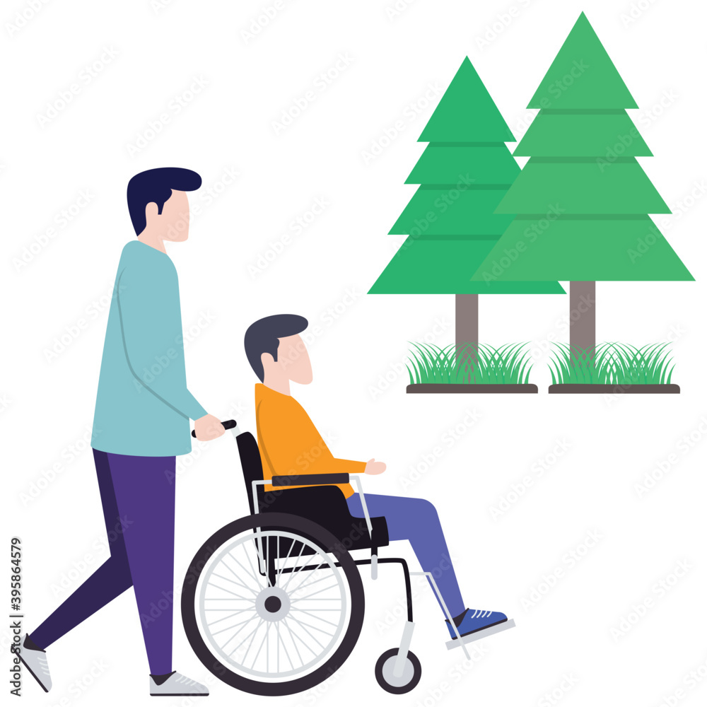 Disable Person Wheelchair Disable Person Wheelchair
