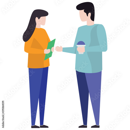 Colleagues Vector Illustration  