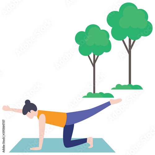 Yoga Pose Vector 