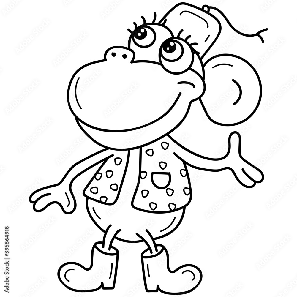 Obraz premium Monkey Animal Cartoon