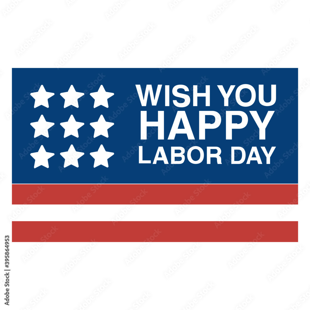 Fototapeta premium Labor Day Badge