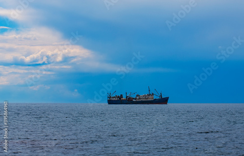 Fishing vessel for fishing in the sea. © bborriss