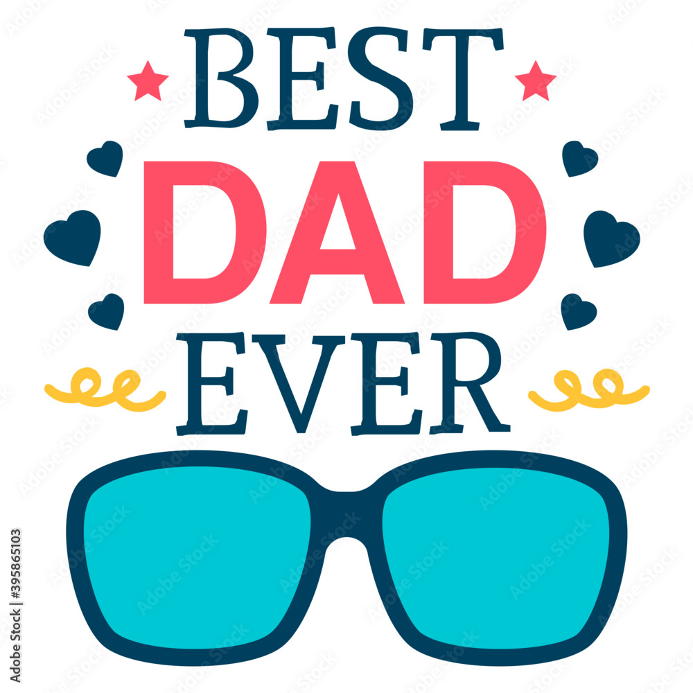 Fototapeta premium Best Dad Monogram