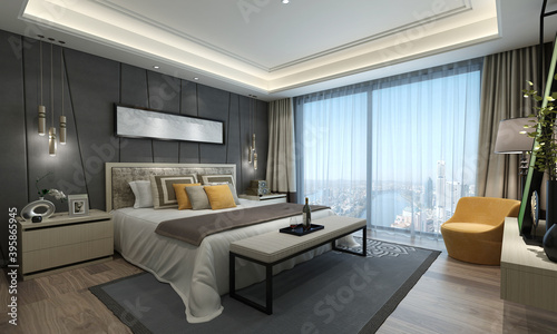 Luxury bedroom design © wijhatun