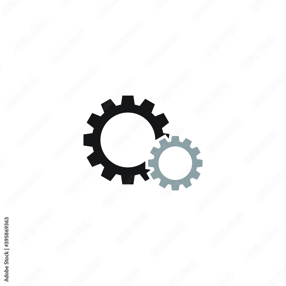 Gear Logo Template vector icon. Abstract Gear sign on white background. Gear Logo Template vector icon. Abstract Gear sign on white background.