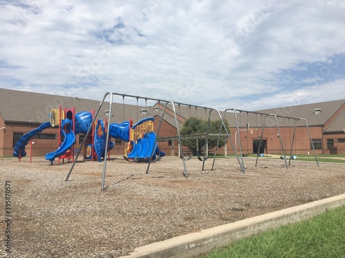 Wallpaper Mural Playground without people in a school because of covid-19 Torontodigital.ca