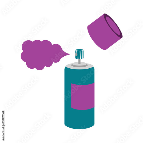 aerosol can with propane paint gas