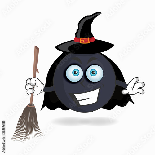 The Boom mascot character becomes a magician. vector illustration