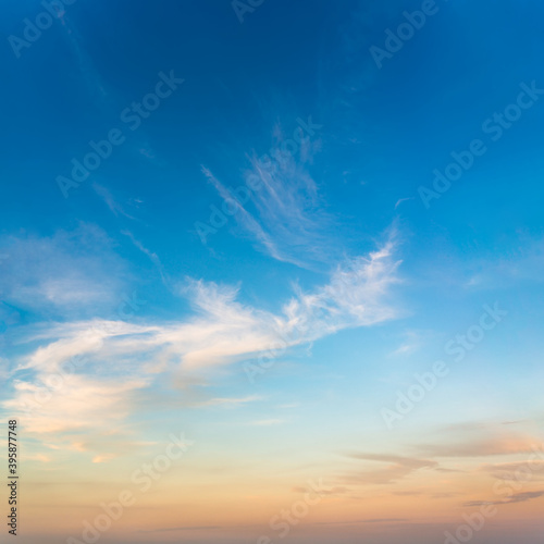 Fantastic clouds at sunrise