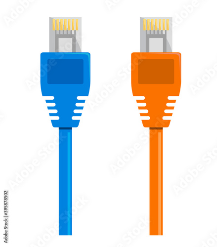 Vector illustration of Ethernet Network Cable