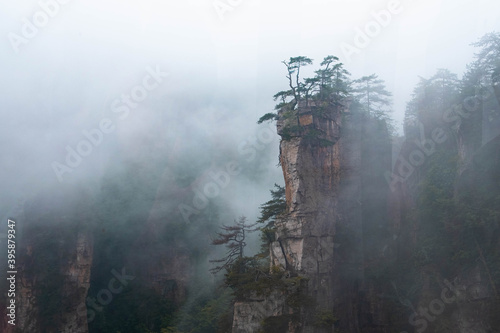 the magnificent landscape of Zhang Jia Jie photo