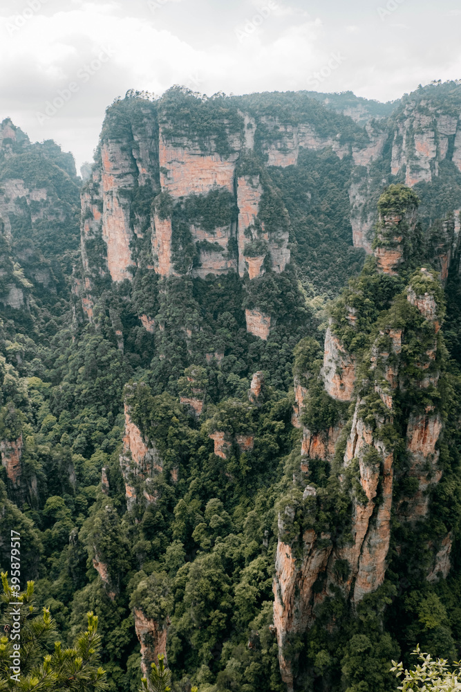 the magnificent landscape of Zhang Jia Jie the magnificent landscape of Zhang Jia Jie