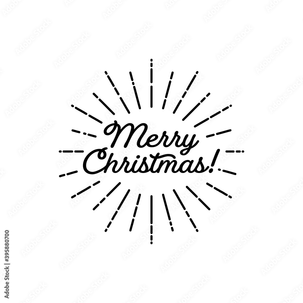 Ｍerry Christmas! - シンプルでおしゃれな手書き文字：クリスマス・ホリデーシーズン用フレーズ