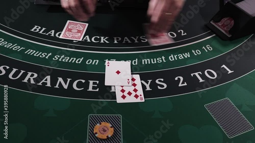 Casino Black Jack table