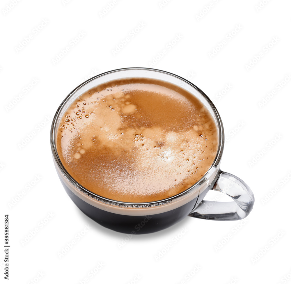 Cup of hot espresso on white background Cup of hot espresso on white background