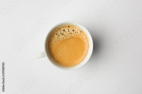 Black coffee in mug 