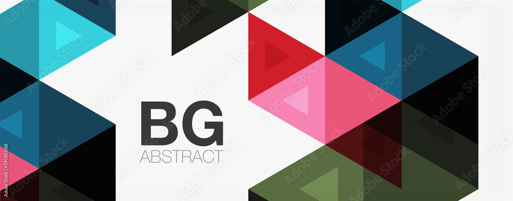 Mosaic triangle pattern abstract background for cover, banner, flyer and poster and other template Mosaic triangle pattern abstract background for cover, banner, flyer and poster and other template
