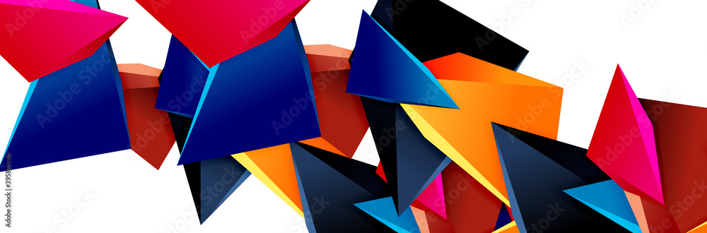 Triangle mosaic abstract background, 3d triangular low poly shapes. Geometric vector illustration for covers, banners, flyers and posters and other Triangle mosaic abstract background, 3d triangular low poly shapes. Geometric vector illustration for covers, banners, flyers and posters and other