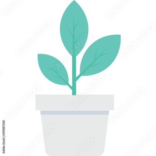 
Plant Flat Vector Icon 
