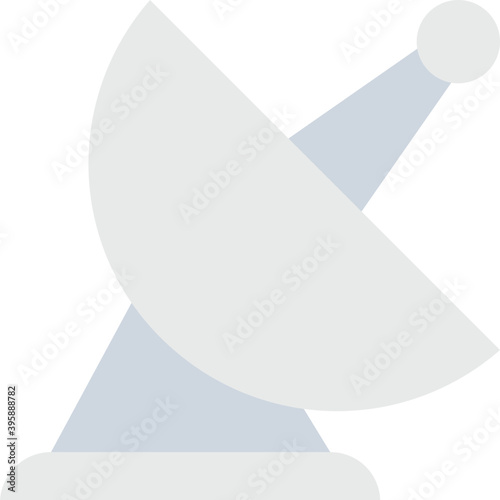 
Radar Dish Flat Vector Icon
