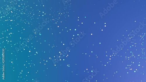 Looped motion design lightweight background with huge cloud of shiny glowing particles flying in a whirlwind