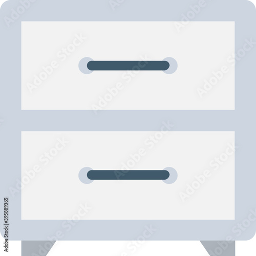 
Chest of Drawers Vector Icon
