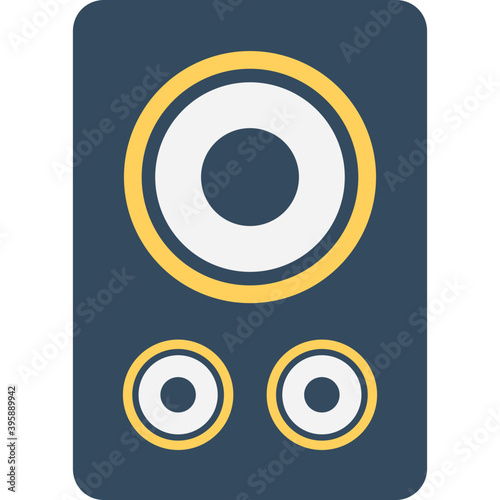 
Speaker Flat Vector Icon
