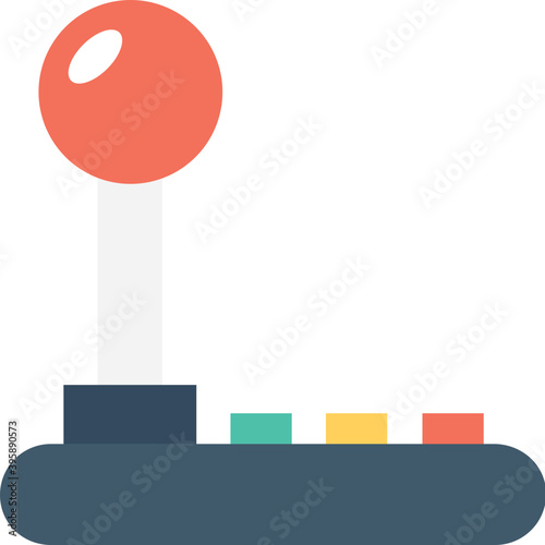 

Joystick Flat Vector Icon
