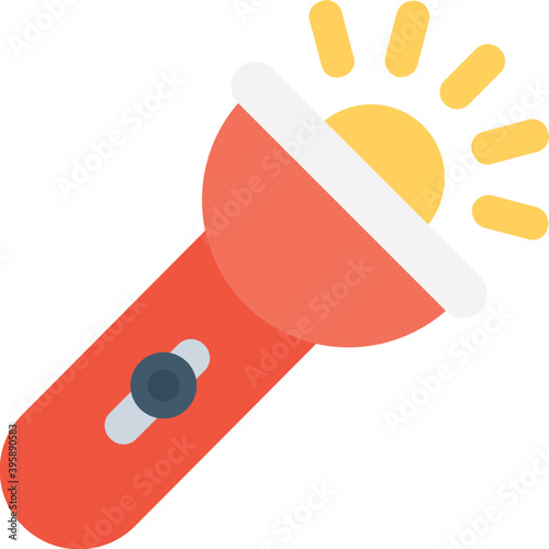 
Torch Flat Vector Icon
